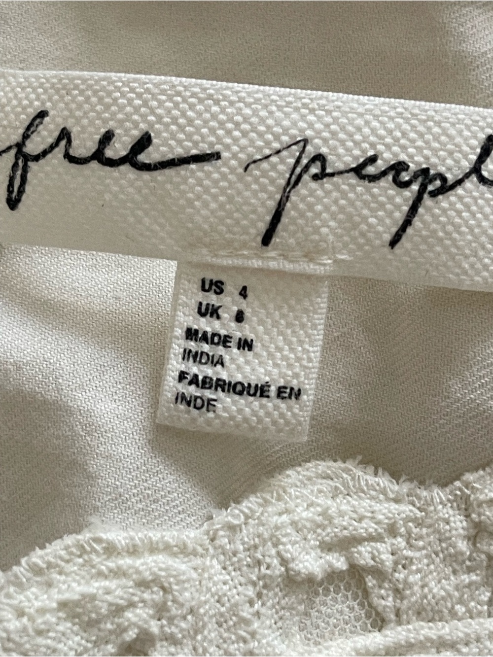 Free People - Bella Battenburg Skirt Size US 4 - Picture 5 of 9